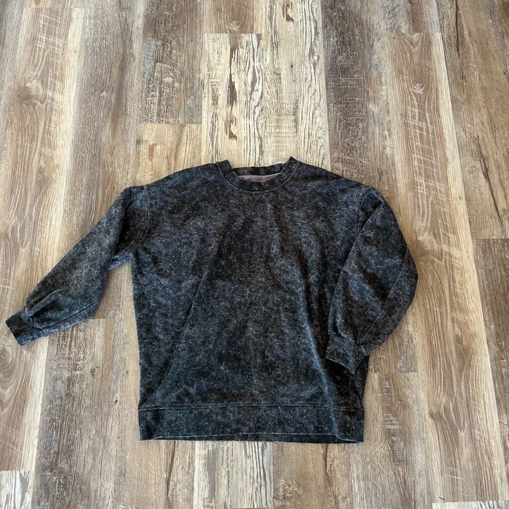 lululemon gray crewneck size M/L tie die pattern